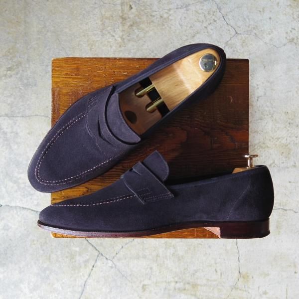 クロケット＆ジョーンズ　スエード　ネイビーローファー クロケット＆ジョーンズ ローマ|ROMA OCEAN ドライビングシューズ