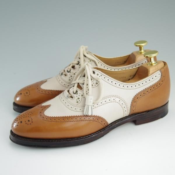 美品★(英)アルフレッド・サージェント(レディース) UK4【貴重★ロイドフットウェア別注/ギリーシューズ】カーフ/Alfred Sargent★d763