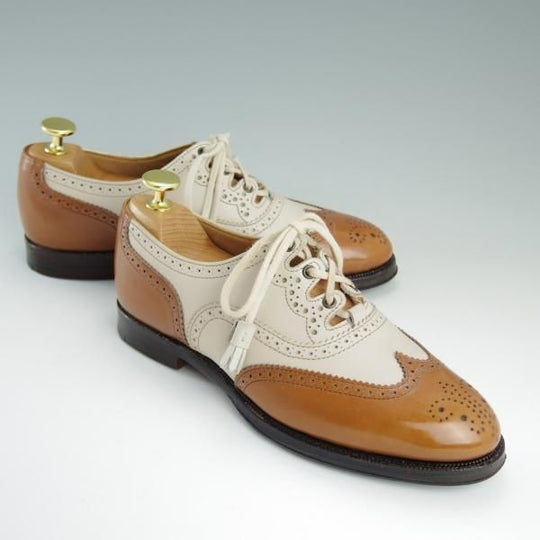 美品★(英)アルフレッド・サージェント(レディース) UK4【貴重★ロイドフットウェア別注/ギリーシューズ】カーフ/Alfred Sargent★d763