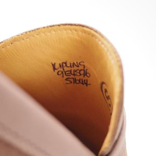 新品★ジョンロブ 9E【貴重★コンビ仕様/KIPLING/4596ラスト】コインローファー/カーフ×スエード/茶/メンズ/JOHN LOBB★d766