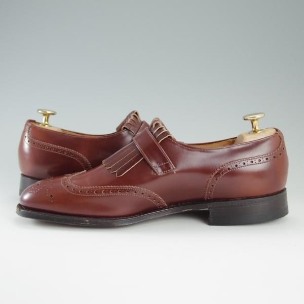 未使用★チャーチ 60F/UK6【旧チャーチ★ブックバインダーカーフ/Stafford】69Rラスト/モンクストラップ/赤茶/メンズ/Church's★d767