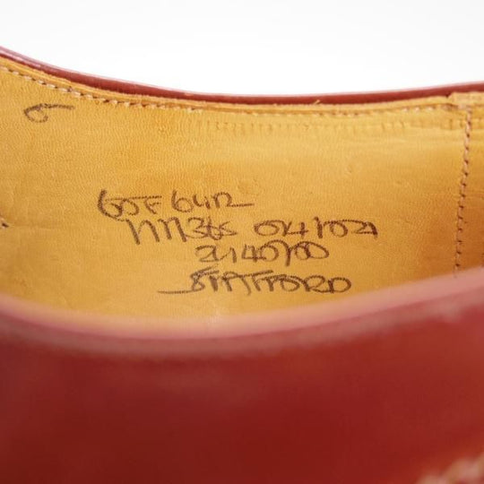 未使用★チャーチ 60F/UK6【旧チャーチ★ブックバインダーカーフ/Stafford】69Rラスト/モンクストラップ/赤茶/メンズ/Church's★d767