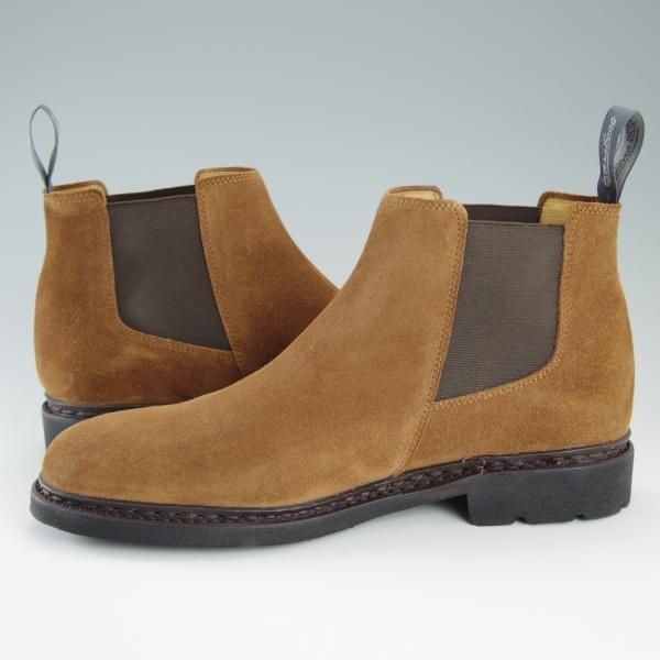 新品★パラブーツ SIZE 6.5【貴重★サイドゴアブーツ/CHAMFORT】ギャラクシーソール仕様/スエード/茶/メンズ/Paraboot★d769