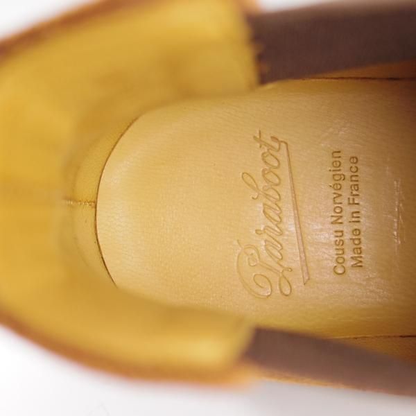 新品★パラブーツ SIZE 6.5【貴重★サイドゴアブーツ/CHAMFORT】ギャラクシーソール仕様/スエード/茶/メンズ/Paraboot★d769