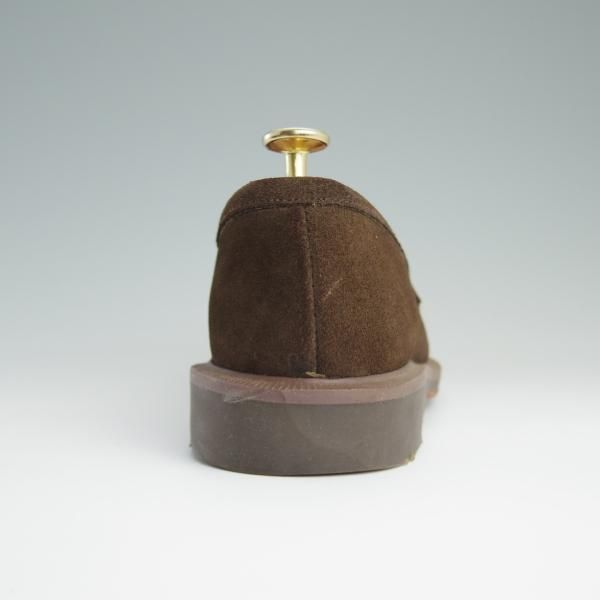 美品★ロイドフットウェア UK6.5【貴重★(英)ホワイト社製/コインローファー】スエード/濃茶/メンズ/Lloyd's/Lloyd Footwear★d773