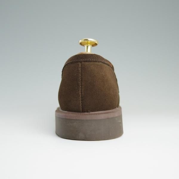 美品★ロイドフットウェア UK6.5【貴重★(英)ホワイト社製/コインローファー】スエード/濃茶/メンズ/Lloyd's/Lloyd Footwear★d773