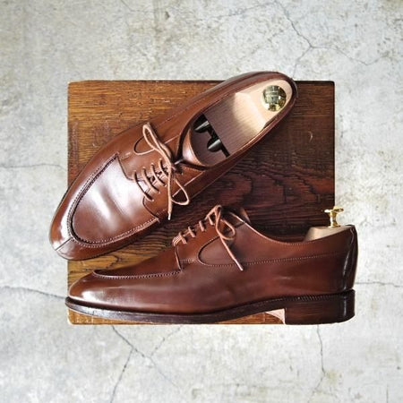 極上★クロケット&ジョーンズ 6.5E【★(英)ポールスミス別注/Paul Smith】Uチップ/カーフ/茶/メンズ/靴/シューズ/Crockett&Jones★d777