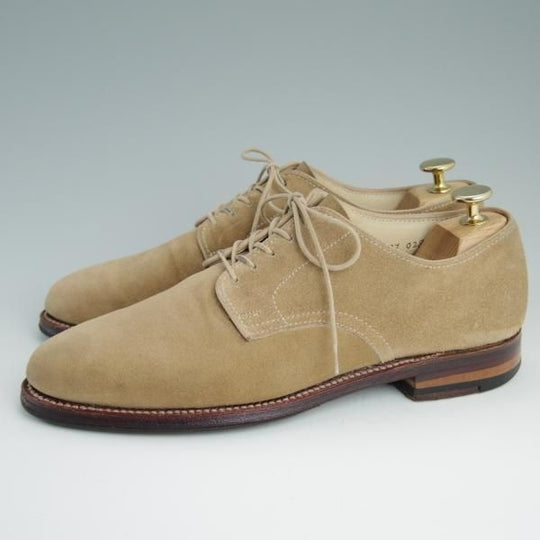 極上★オールデン 7D【★トゥモローランド別注/TOMORROWLAND】プレーントゥ/29340F/スエード/薄茶/メンズ/Alden★d778