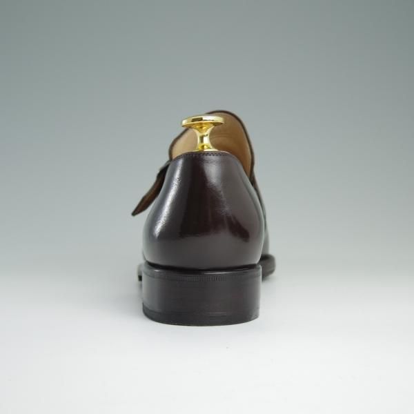 極上★(伊)ステファノベーメル SIZE 39.5【定価￥216,000-★モンクストラップ/スリッポン】カーフ/濃茶/ベーメル/Stefano Bemer★d782