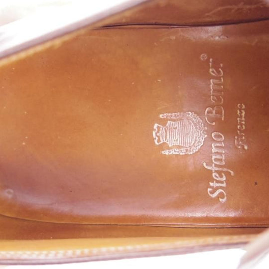 極上★(伊)ステファノベーメル SIZE 39.5【定価￥216,000-★モンクストラップ/スリッポン】カーフ/濃茶/ベーメル/Stefano Bemer★d782