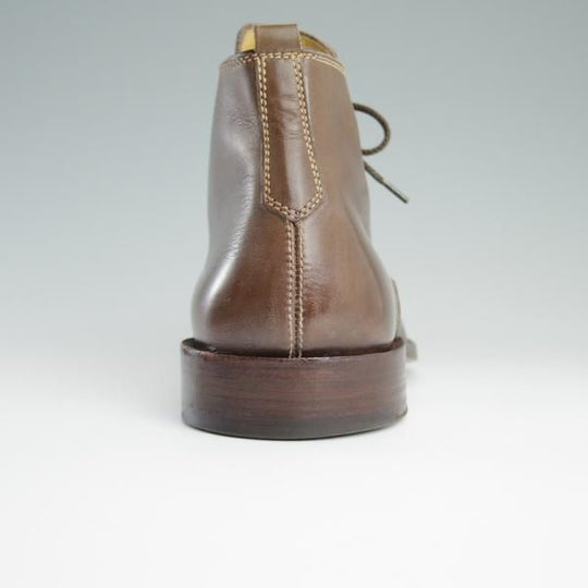 極上★(伊)ステファノ・ブランキーニ UK6.5程度【★チャッカブーツ/Uチップ】カーフ/茶/メンズ/STEFANO BRANCHINI★d783