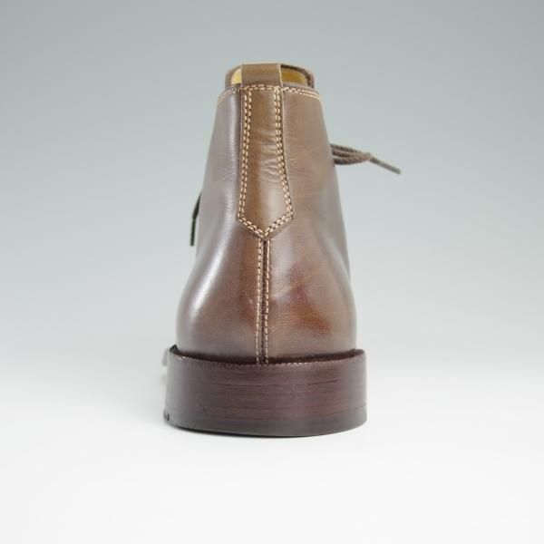 極上★(伊)ステファノ・ブランキーニ UK6.5程度【★チャッカブーツ/Uチップ】カーフ/茶/メンズ/STEFANO BRANCHINI★d783