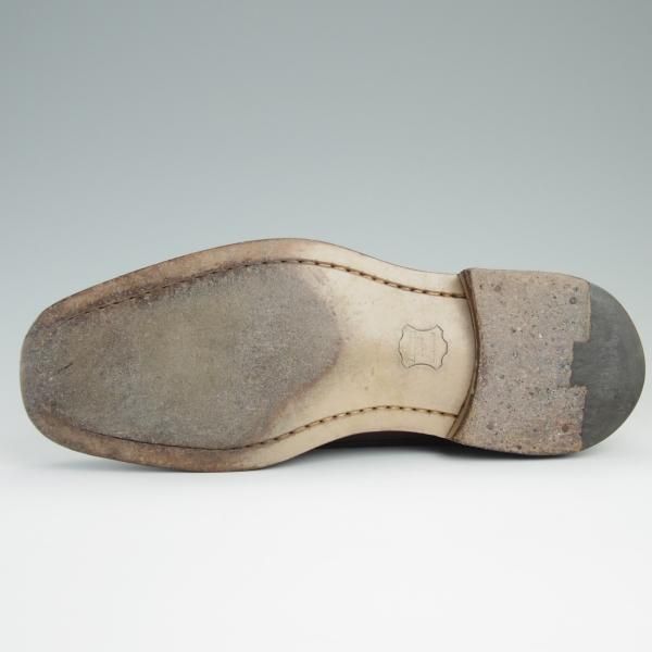 極上★(伊)ステファノ・ブランキーニ UK6.5程度【★チャッカブーツ/Uチップ】カーフ/茶/メンズ/STEFANO BRANCHINI★d783