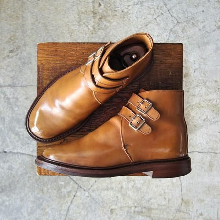 ★トリッカーズ(レディース) SIZE 5.5【貴重★ジョージブーツ】L6878/カントリーブーツ/カーフ/エイコンアンティーク/Tricker's★d784