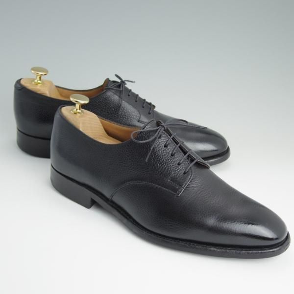 【ALFRED SERGEANT】黒 プレーントゥ SIZE 7 1/2 ALFRED SERGEANT】黒 プレーントゥ SIZE 7 1/2 靴