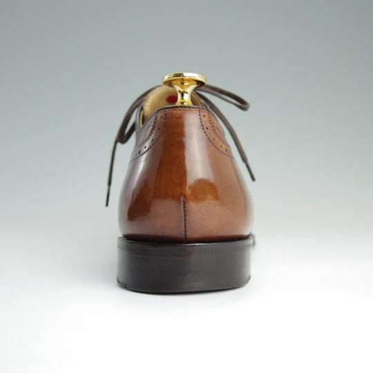 極上★チャーチ 65F/UK6.5【上級★Exclusive Cllection/ベティスカーフ/119ラスト】Taunton/セミブローグ/茶/メンズ/Church's★d789