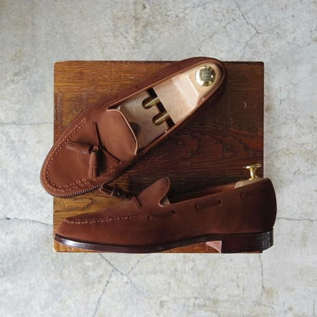 極上★クロケット&ジョーンズ 6EX【定番★ロイドフットウェア別注/CAVENDISH】タッセルローファー/LloydFootwear/Crockett&Jones★d791