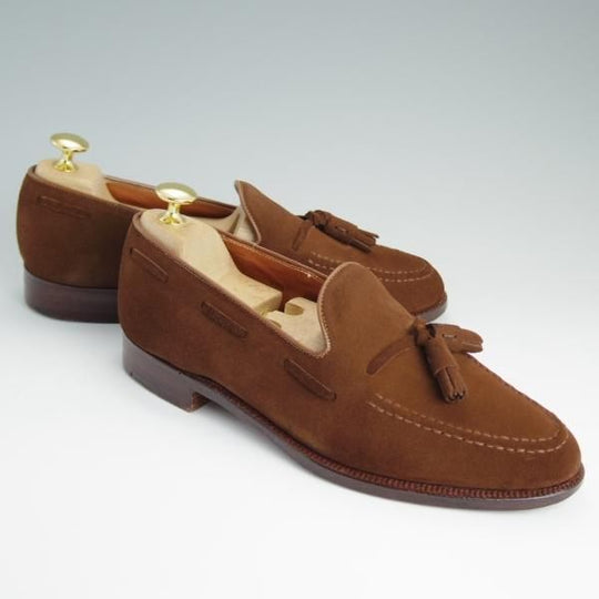 極上★クロケット&ジョーンズ 6EX【定番★ロイドフットウェア別注/CAVENDISH】タッセルローファー/LloydFootwear/Crockett&Jones★d791