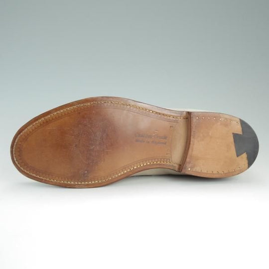 ほぼ未使用★チャーチ 70G/UK7【★コインローファー/BENTLEY】101ラスト/スエード/ベージュ/メンズ/Church's★d794