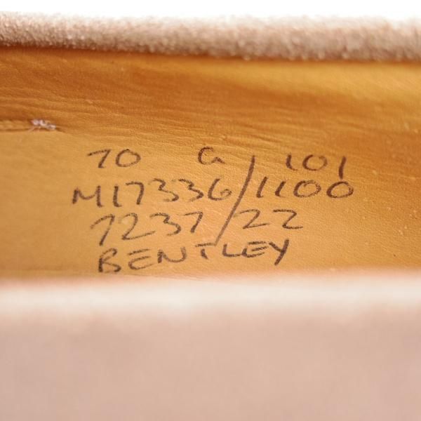 ほぼ未使用★チャーチ 70G/UK7【★コインローファー/BENTLEY】101ラスト/スエード/ベージュ/メンズ/Church's★d794
