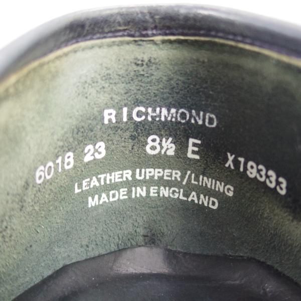 極上★クロケット&ジョーンズ 8.5E【★RICHMOND/リッチモンド】314ラスト/コインローファー/スエード/紺/メンズ/Crockett&Jones★d795