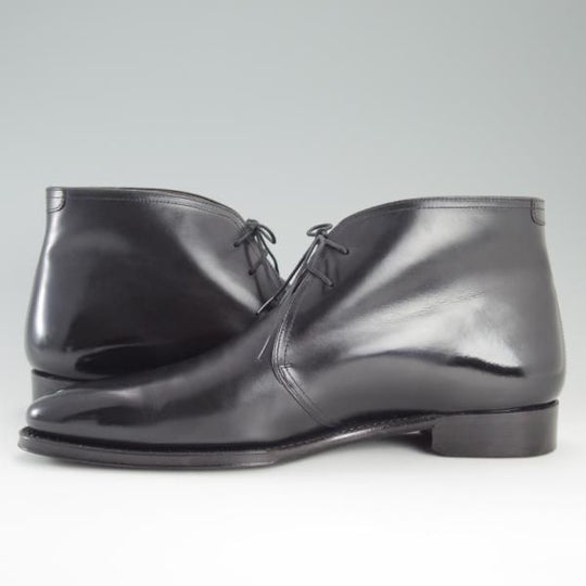 極美品★シェットランドフォックス SIZE 8【定価￥52,500-★ナイツブリッジ/3039SF】チャッカブーツ/黒/メンズ/SHETLAND FOX★d797