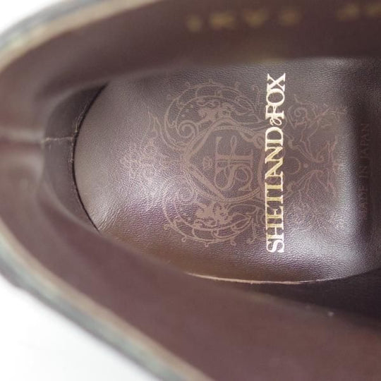 極美品★シェットランドフォックス SIZE 8【定価￥52,500-★ナイツブリッジ/3039SF】チャッカブーツ/黒/メンズ/SHETLAND FOX★d797