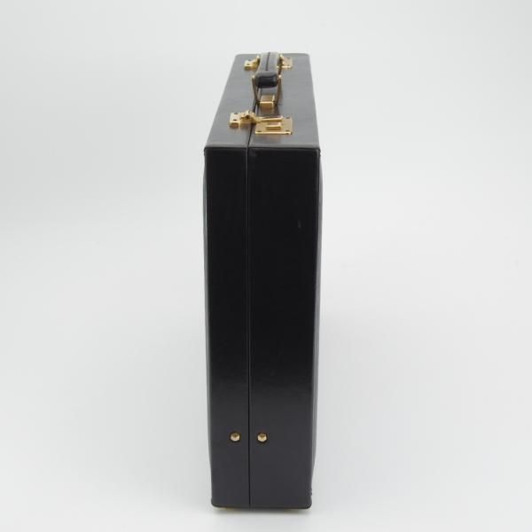 極上★(伊)バラスコリ/VALASCOLI【定価30万円程度★アタッシュケース】メンズ/ビジネス/バッグ/レザー/ブリーフケース/黒★N5371