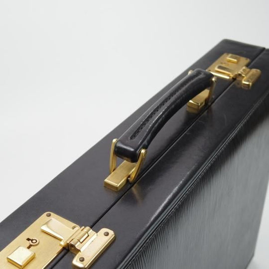 極上★(伊)バラスコリ/VALASCOLI【定価30万円程度★アタッシュケース】メンズ/ビジネス/バッグ/レザー/ブリーフケース/黒★N5371