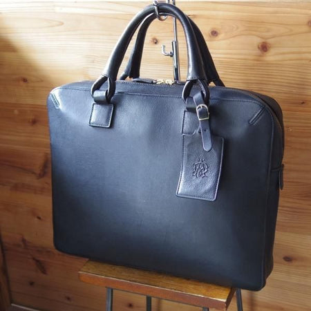 極上★ダンヒル/dunhill【定価10万円以上★レザー/ブリーフケース】メンズ/ビジネス/バッグ/黒★N5373