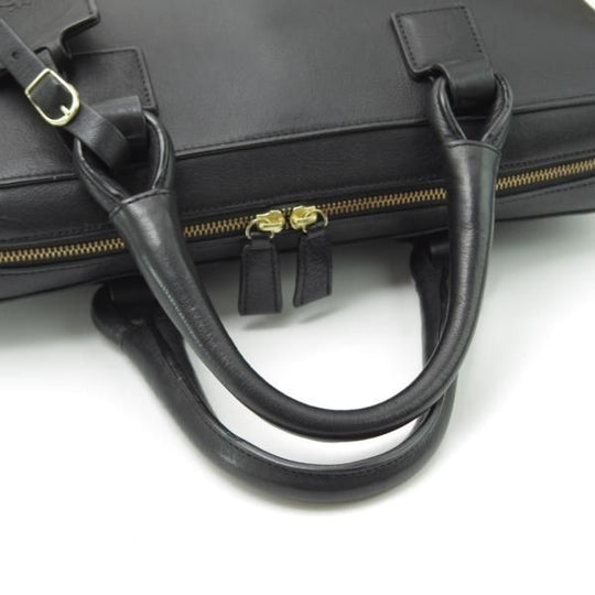 極上★ダンヒル/dunhill【定価10万円以上★レザー/ブリーフケース】メンズ/ビジネス/バッグ/黒★N5373