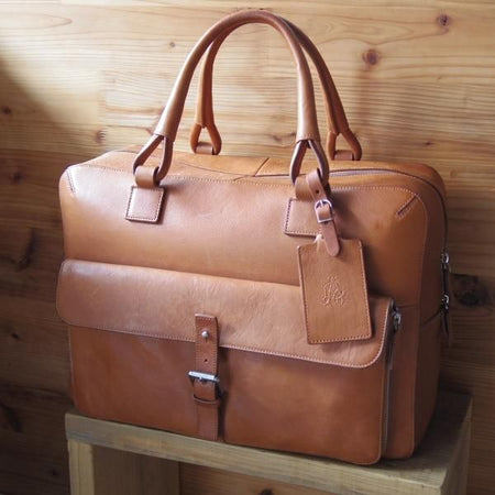 極上★ダンヒル/dunhill【定価10万円以上★レザー/ボストンバッグ】ショルダー付/メンズ&レディース/ビジネス/バッグ/茶★N5389