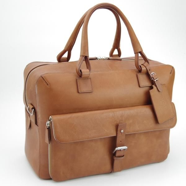 極上★ダンヒル/dunhill【定価10万円以上★レザー/ボストンバッグ】ショルダー付/メンズ&レディース/ビジネス/バッグ/茶★N5389
