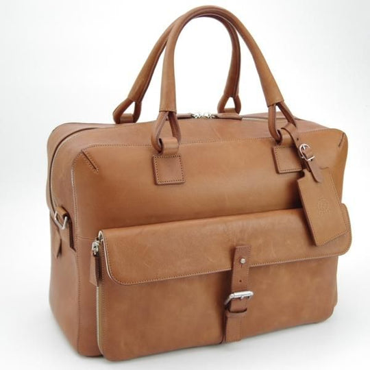 極上★ダンヒル/dunhill【定価10万円以上★レザー/ボストンバッグ】ショルダー付/メンズ&レディース/ビジネス/バッグ/茶★N5389