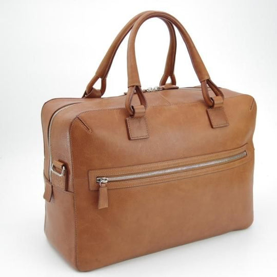 極上★ダンヒル/dunhill【定価10万円以上★レザー/ボストンバッグ】ショルダー付/メンズ&レディース/ビジネス/バッグ/茶★N5389