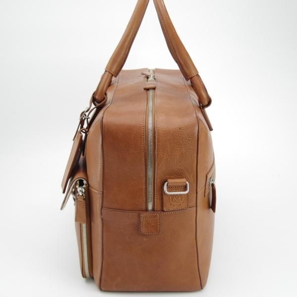 極上★ダンヒル/dunhill【定価10万円以上★レザー/ボストンバッグ】ショルダー付/メンズ&レディース/ビジネス/バッグ/茶★N5389