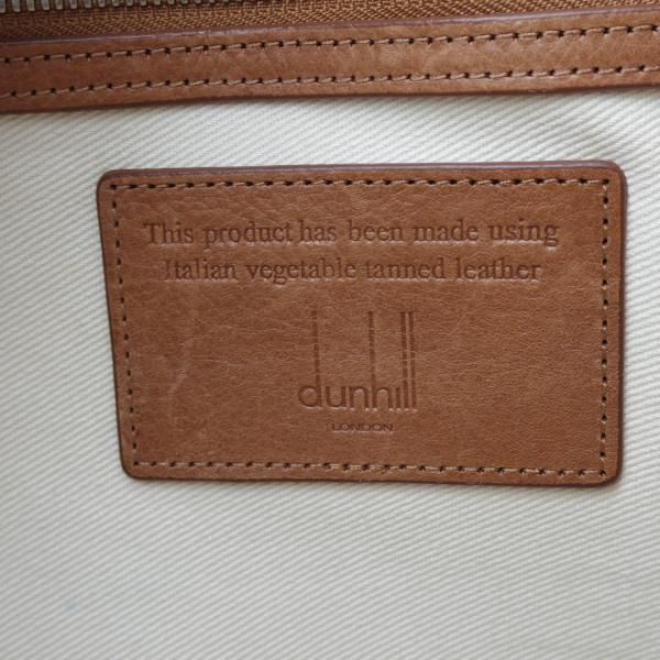 極上★ダンヒル/dunhill【定価10万円以上★レザー/ボストンバッグ】ショルダー付/メンズ&レディース/ビジネス/バッグ/茶★N5389