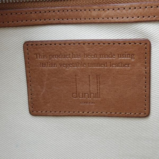 極上★ダンヒル/dunhill【定価10万円以上★レザー/ボストンバッグ】ショルダー付/メンズ&レディース/ビジネス/バッグ/茶★N5389