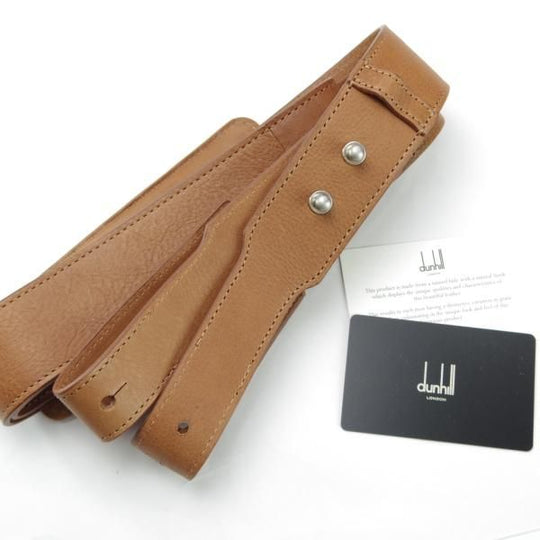 極上★ダンヒル/dunhill【定価10万円以上★レザー/ボストンバッグ】ショルダー付/メンズ&レディース/ビジネス/バッグ/茶★N5389