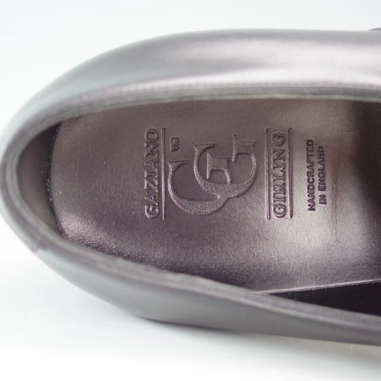 未使用★(英)ガジアーノ&ガーリング 7.5D【定価￥172,800-★OXFORD/MH71ラスト】ストレートチップ/カーフ/黒/GAZIANO&GIRLING★d798