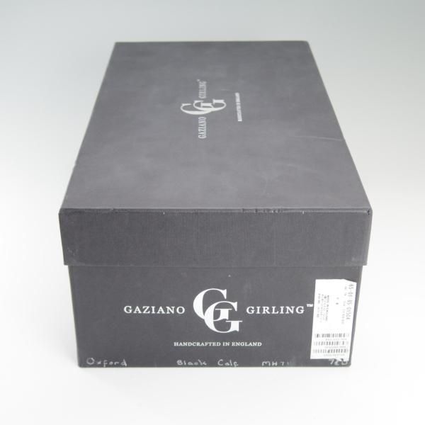 未使用★(英)ガジアーノ&ガーリング 7.5D【定価￥172,800-★OXFORD/MH71ラスト】ストレートチップ/カーフ/黒/GAZIANO&GIRLING★d798