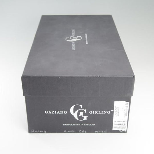 未使用★(英)ガジアーノ&ガーリング 7.5D【定価￥172,800-★OXFORD/MH71ラスト】ストレートチップ/カーフ/黒/GAZIANO&GIRLING★d798