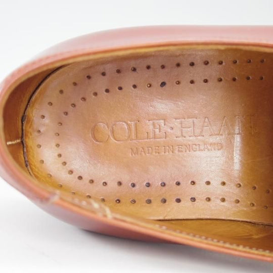 ★(英)チーニー UK7.5程度【貴重★(米)COLE HAAN別注/ストレートチップ】カーフ/茶/メンズ/コールハーン/CHEANEY★d799