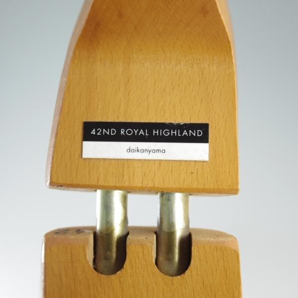 極上★42ndロイヤルハイランド SIZE 42【★純正シューツリー】木製シューキーパー/メンズ/42ND ROYAL HIGHLAND★d805