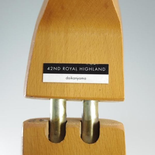 極上★42ndロイヤルハイランド SIZE 42【★純正シューツリー】木製シューキーパー/メンズ/42ND ROYAL HIGHLAND★d805
