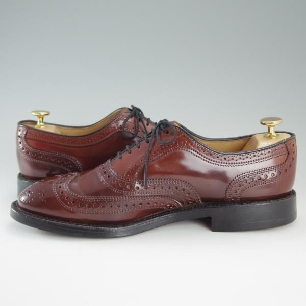 美品★(米)アレンエドモンズ 7.5E【貴重★コードバン仕様/マホガニー〜赤茶系】CAMBRIDGE/フルブローグ/メンズ/ALLEN EDMONDS★d808
