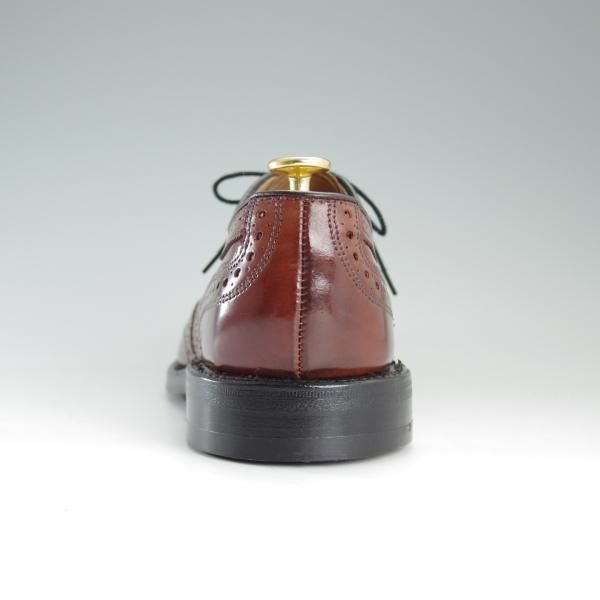 美品★(米)アレンエドモンズ 7.5E【貴重★コードバン仕様/マホガニー〜赤茶系】CAMBRIDGE/フルブローグ/メンズ/ALLEN EDMONDS★d808