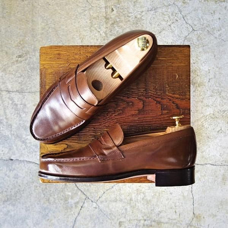 極美品★(英)アルフレッド・サージェント 6.5E【★エクスクルーシブライン/コインローファー】CALLAGHAN/68ラスト/Alfred Sargent★d810