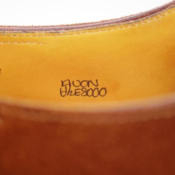 極上★ジョンロブ 6.5E【貴重★AVON/8000ラスト】クォーターブローグ/スエード/茶/メンズ/JOHN LOBB★d812