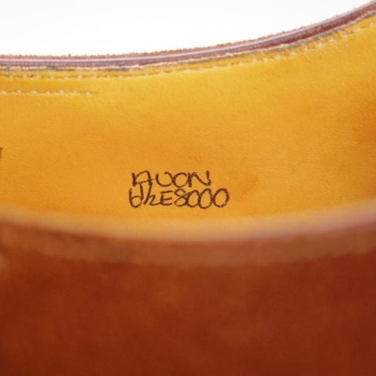 極上★ジョンロブ 6.5E【貴重★AVON/8000ラスト】クォーターブローグ/スエード/茶/メンズ/JOHN LOBB★d812